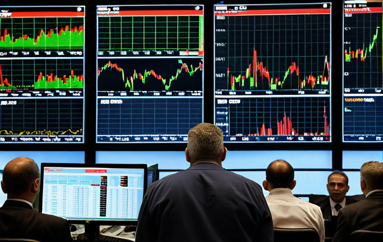 **
"A bustling stock market floor in Milan. Overlaid with a subtle graph showing the VIX index spiking upwards, reflecting investor fear and uncertainty. In the background, digital screens display a mix of green and red stock prices, creating a sense of volatility. Focus on the expressions of brokers and traders, conveying both anxiety and opportunity. Overall mood: dramatic and slightly chaotic."
**