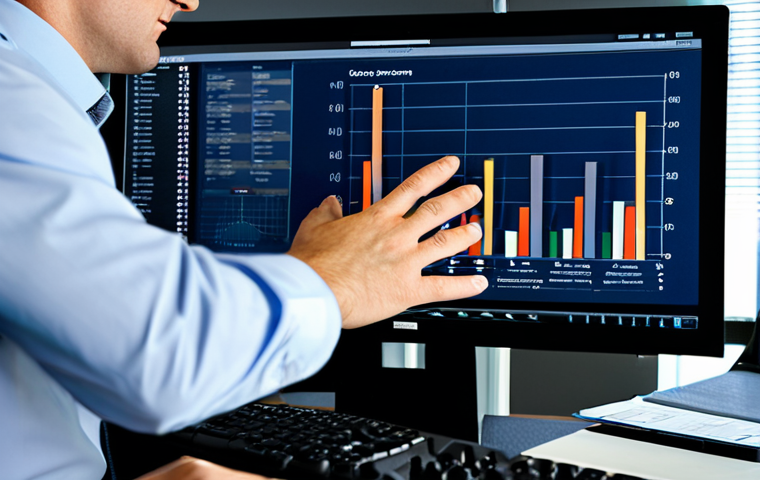 주식 투자와 경제학의 관계 - Business & Economy**

"A professional financial analyst in a modern office, examining economic data ...